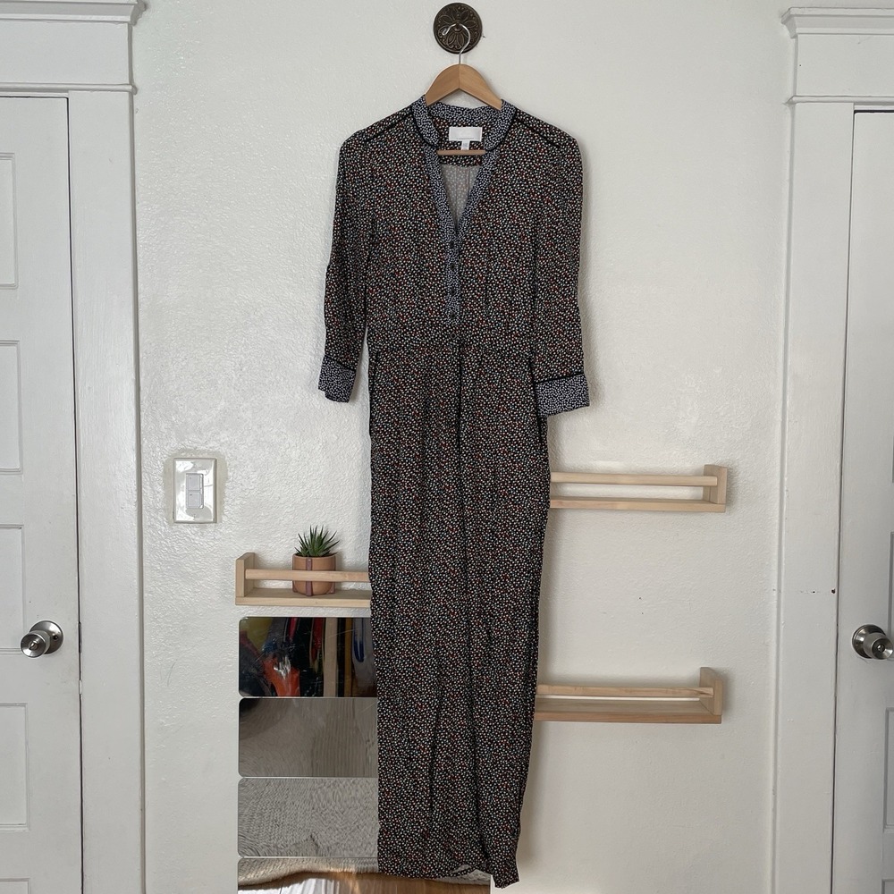 ETT:‎ TWA by Anthropologie Christene Silken Jumpsuit Floral Motif